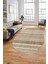 Modern Kilim Desenli Dijital Kaymaz Yıkanabilir Oval Yolluk Mutfak Salon Halısı O-Modern-36-Krem 3