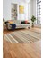 Modern Kilim Desenli Dijital Kaymaz Yıkanabilir Oval Yolluk Mutfak Salon Halısı O-Modern-36-Krem 4