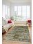 Modern Etnik Desen Dijital Kaymaz Yıkanabilir Yolluk Mutfak Salon Halısı Modern-30-Yeşil 2