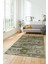 Modern Etnik Desen Dijital Kaymaz Yıkanabilir Yolluk Mutfak Salon Halısı Modern-30-Yeşil 4