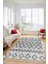 Modern Kilim Desen Dijital Kaymaz Yıkanabilir Yolluk Mutfak Salon Halısı Modern-92-Gri 5