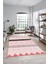 Sade Modern Kilim Desenli Dijital Kaymaz Yıkanabilir Yolluk Mutfak Salon Halısı Modern-75-Pembe 3