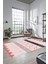 Sade Modern Kilim Desenli Dijital Kaymaz Yıkanabilir Yolluk Mutfak Salon Halısı Modern-75-Pembe 4