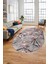 3D Baskılı Kaymaz Yıkanabilir Modern Oval Yolluk Koridor Mutfak Salon Halısı O-Modern-39-Pembe 3