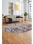 3D Baskılı Kaymaz Yıkanabilir Modern Oval Yolluk Koridor Mutfak Salon Halısı O-Modern-39-Pembe 4