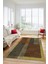 Baskılı Kaymaz Taban Yıkanabilir Modern Şık Yolluk Mutfak Salon Halısı MODERN-107-KAHVE 4