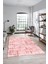 Sade Desen Modern Dijital Kaymaz Yıkanabilir Yolluk Mutfak Salon Halısı Modern-89-Pembe 2