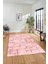 Sade Desen Modern Dijital Kaymaz Yıkanabilir Yolluk Mutfak Salon Halısı Modern-89-Pembe 4