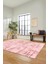 Sade Desen Modern Dijital Kaymaz Yıkanabilir Yolluk Mutfak Salon Halısı Modern-89-Pembe 5