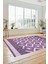 3D Dijital Kaymaz Yıkanabilir Şık Kilim Desen Yolluk Mutfak Halısı Salon Halısı Modern-69-Mor 2
