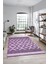 3D Dijital Kaymaz Yıkanabilir Şık Kilim Desen Yolluk Mutfak Halısı Salon Halısı Modern-69-Mor 3