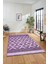 3D Dijital Kaymaz Yıkanabilir Şık Kilim Desen Yolluk Mutfak Halısı Salon Halısı Modern-69-Mor 5