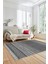 Modern Kilim Desenli Dijital Kaymaz Yıkanabilir Yolluk Mutfak Salon Halısı Modern-17-Gri 3