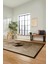 Baskılı Kaymaz Taban Yıkanabilir Modern Yolluk Mutfak Salon Halısı Modern-94-Kahve 4