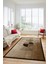 Baskılı Kaymaz Taban Yıkanabilir Modern Yolluk Mutfak Salon Halısı Modern-94-Kahve 5
