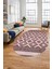 3D Dijital Kaymaz Yıkanabilir Şık Kilim Desen Oval Yolluk Halısı Salon Halısı O-Modern-69-Bordo 1