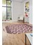 3D Dijital Kaymaz Yıkanabilir Şık Kilim Desen Oval Yolluk Halısı Salon Halısı O-Modern-69-Bordo 4