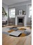 Baskılı Kaymaz Yıkanabilir Oval Koridor Halısı Mutfak Halısı Salon Halısı O-Modern-47-Kahve 1