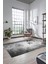 Baskılı Kaymaz Taban Yıkanabilir Modern Yolluk Mutfak Salon Halısı MODERN-109-GRİ 1