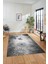 Baskılı Kaymaz Taban Yıkanabilir Modern Yolluk Mutfak Salon Halısı MODERN-109-GRİ 2