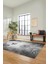 Baskılı Kaymaz Taban Yıkanabilir Modern Yolluk Mutfak Salon Halısı MODERN-109-GRİ 3