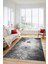 Baskılı Kaymaz Taban Yıkanabilir Modern Yolluk Mutfak Salon Halısı MODERN-109-GRİ 4