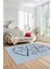 Baskılı Kaymaz Yıkanabilir Şık Modern Yolluk Mutfak Halısı Salon Halısı Modern-59-Mavi 1