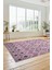 Baskılı Kaymaz Yıkanabilir Şık Kilim Desen Yolluk Mutfak Halısı Salon Halısı Modern-67-Pembe 2