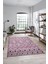 Baskılı Kaymaz Yıkanabilir Şık Kilim Desen Yolluk Mutfak Halısı Salon Halısı Modern-67-Pembe 3