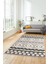 3D Baskılı Kaymaz Yıkanabilir Şık Kilim Desen Yolluk Mutfak Halısı Salon Halısı Modern-68-Krem 1