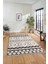 3D Baskılı Kaymaz Yıkanabilir Şık Kilim Desen Yolluk Mutfak Halısı Salon Halısı Modern-68-Krem 5