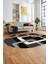 Şık Baskılı Kaymaz Yıkanabilir Modern Oval Yolluk Koridor Mutfak Salon Halısı O-Modern-40-Gri 4
