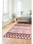 3D Baskılı Kaymaz Yıkanabilir Şık Kilim Desen Yolluk Mutfak Halısı Salon Halısı Modern-68-Pembe 1