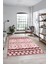 3D Baskılı Kaymaz Yıkanabilir Şık Kilim Desen Yolluk Mutfak Halısı Salon Halısı Modern-68-Pembe 3