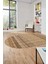 Baskılı Kaymaz Yıkanabilir Şık Kilim Desen Oval Yolluk Halısı Salon Halısı O-Modern-70-Kahve 4