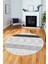 Sade Modern Kilim Desen Kaymaz Yıkanabilir Yuvarlak Mutfak Salon Halısı Y-Modern-75-Gri 2