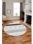 Sade Modern Kilim Desen Kaymaz Yıkanabilir Yuvarlak Mutfak Salon Halısı Y-Modern-75-Gri 5