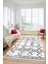 Modern Sade Desen Dijital Kaymaz Yıkanabilir Yolluk Mutfak Salon Halısı Modern-91-Siyah 5