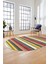 Modern Kilim Desen Dijital Kaymaz Yıkanabilir Oval Yolluk Mutfak Salon Halısı O-Modern-25-Renkli 1