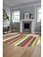 Modern Kilim Desen Dijital Kaymaz Yıkanabilir Oval Yolluk Mutfak Salon Halısı O-Modern-25-Renkli 3