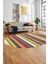 Modern Kilim Desen Dijital Kaymaz Yıkanabilir Oval Yolluk Mutfak Salon Halısı O-Modern-25-Renkli 5