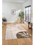 Yaprak Desen Modern Tasarım Dijital Kaymaz Yıkanabilir Yolluk Mutfak Salon Halısı Modern-79-Vizon 4
