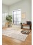 Yaprak Desen Modern Tasarım Dijital Kaymaz Yıkanabilir Yolluk Mutfak Salon Halısı Modern-79-Vizon 5