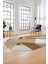 Baskılı Kaymaz Taban Yıkanabilir Şık Modern Yolluk Mutfak Oval Salon Halısı O-Modern-09-Turuncu 2