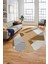 Baskılı Kaymaz Taban Yıkanabilir Şık Modern Yolluk Mutfak Oval Salon Halısı O-Modern-09-Turuncu 5