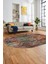 Modern Desen Dijital Kaymaz Yıkanabilir Oval Yolluk Mutfak Salon Halısı O-Modern-90-Renkli 1