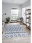 Modern Kilim Desen Dijital Kaymaz Yıkanabilir Yolluk Mutfak Salon Halısı Modern-92-Mavi 1