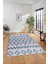 Modern Kilim Desen Dijital Kaymaz Yıkanabilir Yolluk Mutfak Salon Halısı Modern-92-Mavi 3