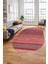 Modern Kilim Dijital Kaymaz Yıkanabilir Oval Yolluk Mutfak Salon Halısı O-Modern-17-Pembe 4