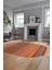 Modern Kilim Dijital Kaymaz Yıkanabilir Oval Yolluk Mutfak Salon Halısı O-Modern-17-Turuncu 3